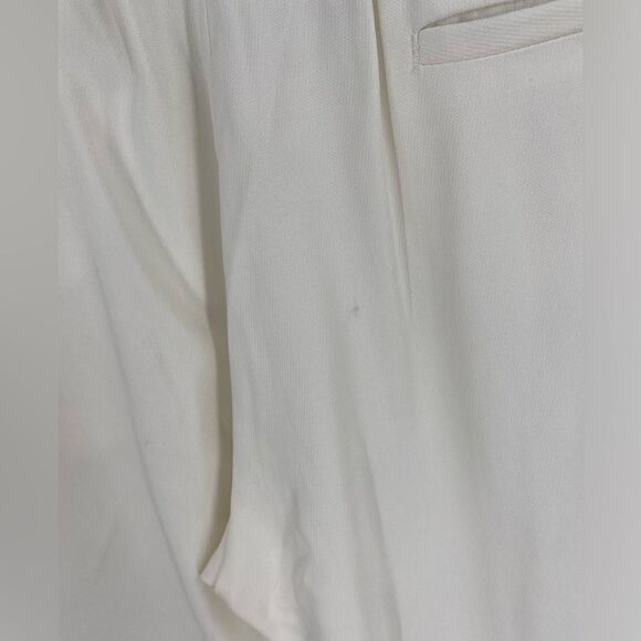 Peserico Women’s Pull On White Pants size 48 - Picture 5 of 6